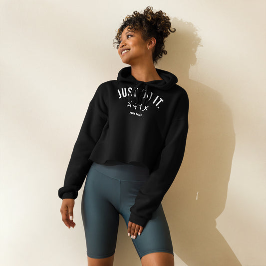 Just Do It Crop Hoodie