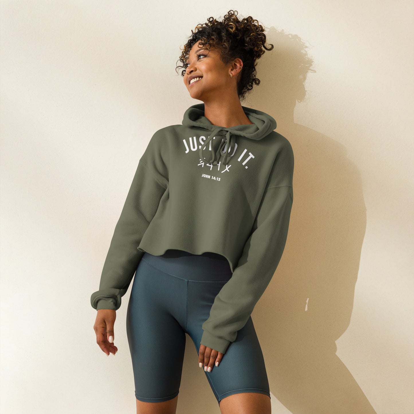 Just Do It Crop Hoodie