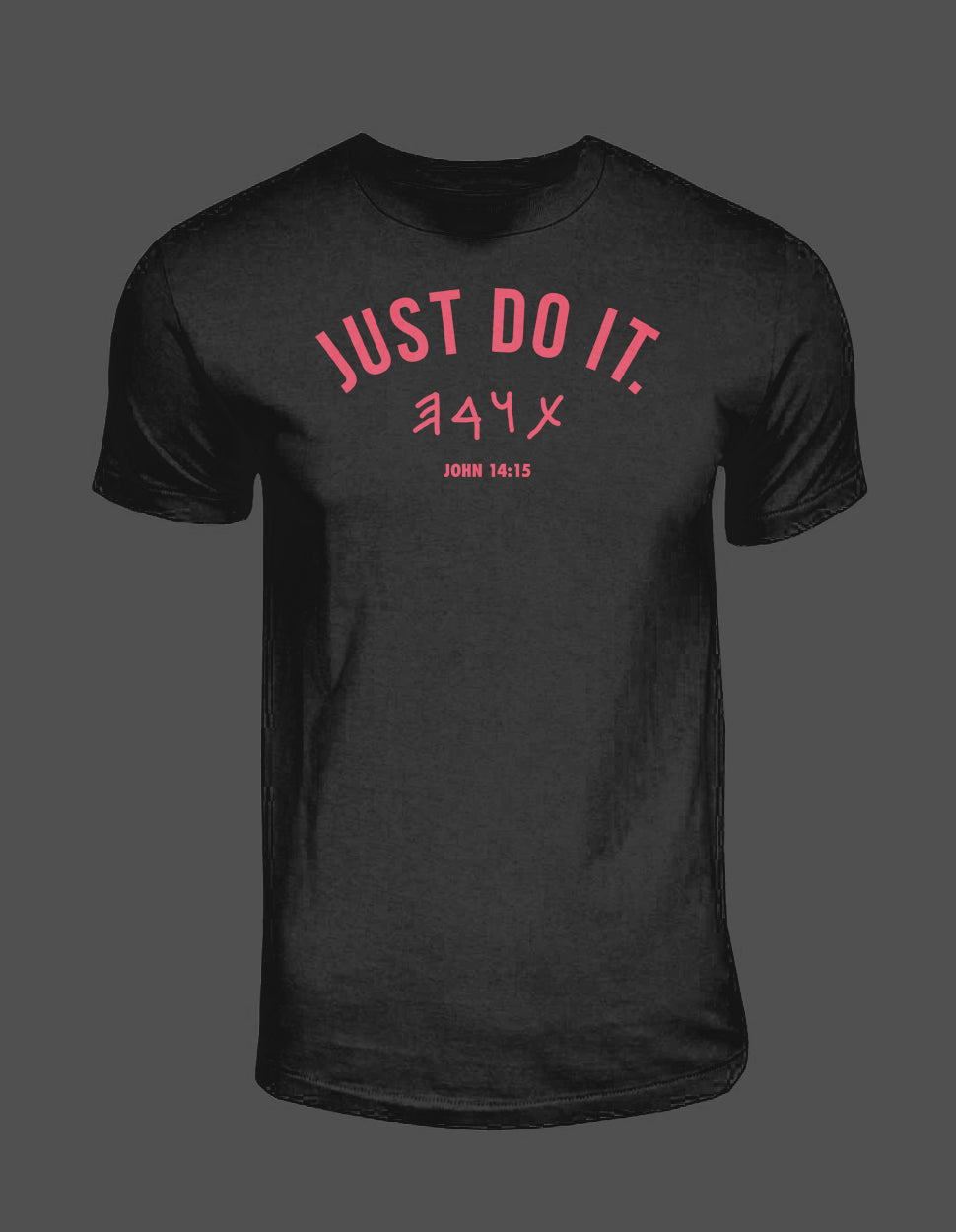 Red Print Just Do It Short-Sleeve Unisex T-Shirt