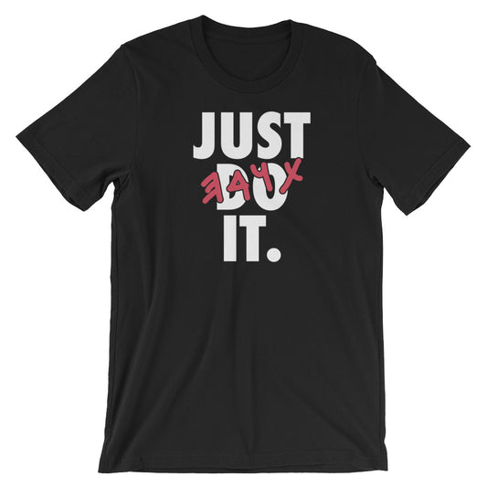 Black and White Just Do It Short-Sleeve T-Shirt